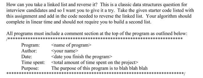  C programming How can you take a linked list and reverse