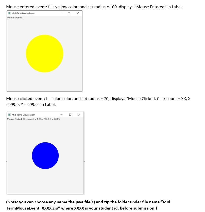 (200,200), radius =50, fills color in red. The window size (400,400) with