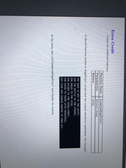 Command For this assignment, you will copy a file's content and display