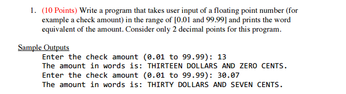 This is for C Programming Write a program that takes user input