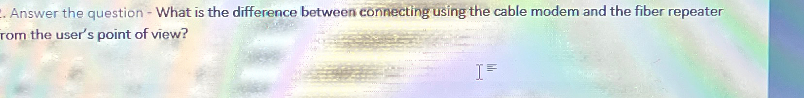  Answer the question - What is the difference between connecting using