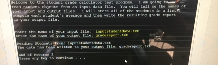 file. You will need to add the class Studentlist. The maximum number