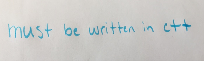 of students in a list is 25 You must implement the following