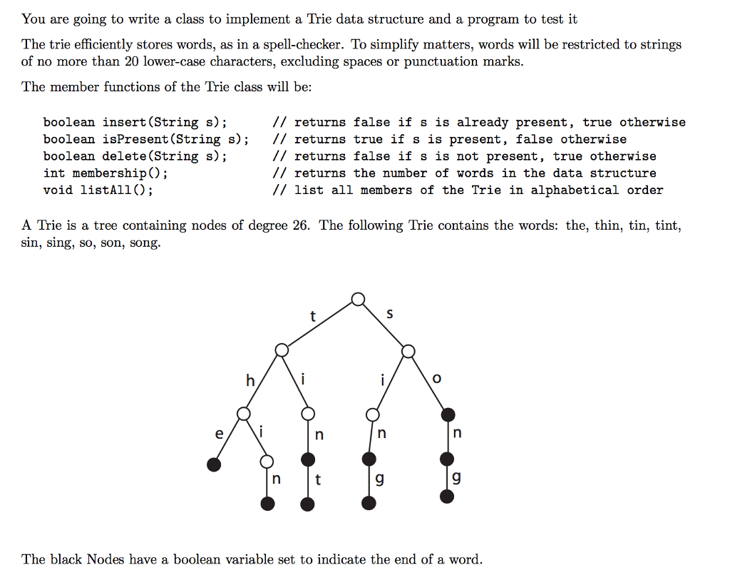 Do in JAVA You are going to write a class to implement