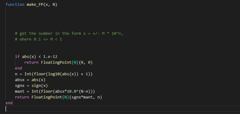 Use Julia programming language Question: Modify the Julia demonstration of N-digit