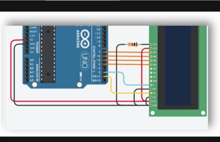 shows how to use a liquid crystal display. In this example it