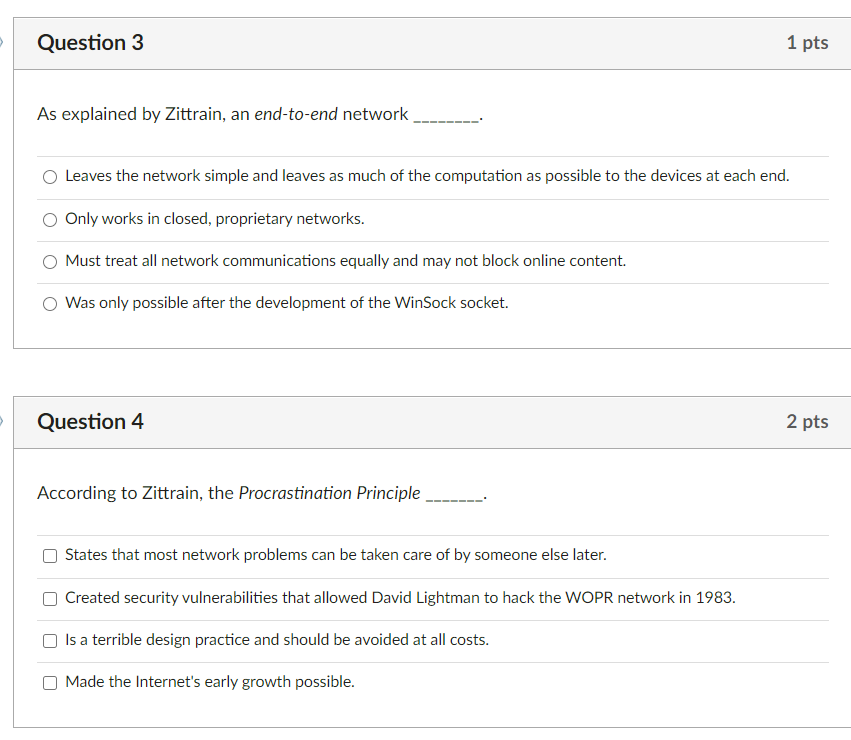 please answer correctly with explanation Question 3 1 pts As explained by