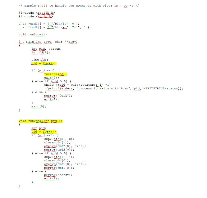 thereafter). Taski. One to Three Commands in Pipe You may use the
