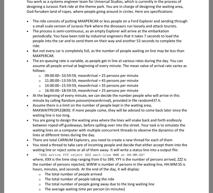  You work as a systems engineer team for Universal Studios, which