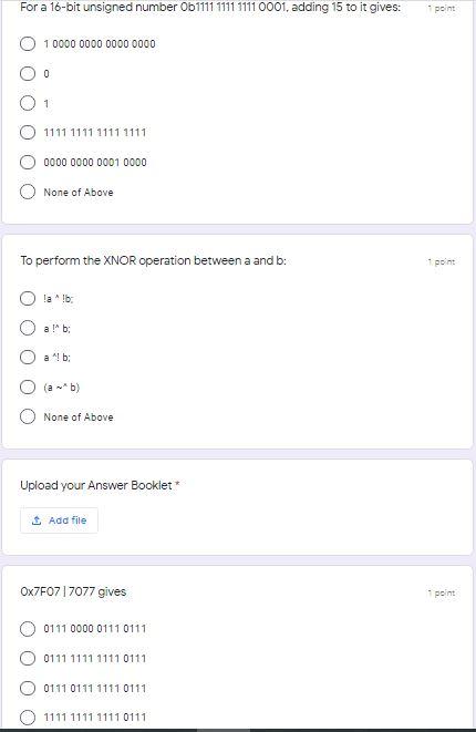  For a 16-bit unsigned number Ob1111 1111 1111 0001, adding 15