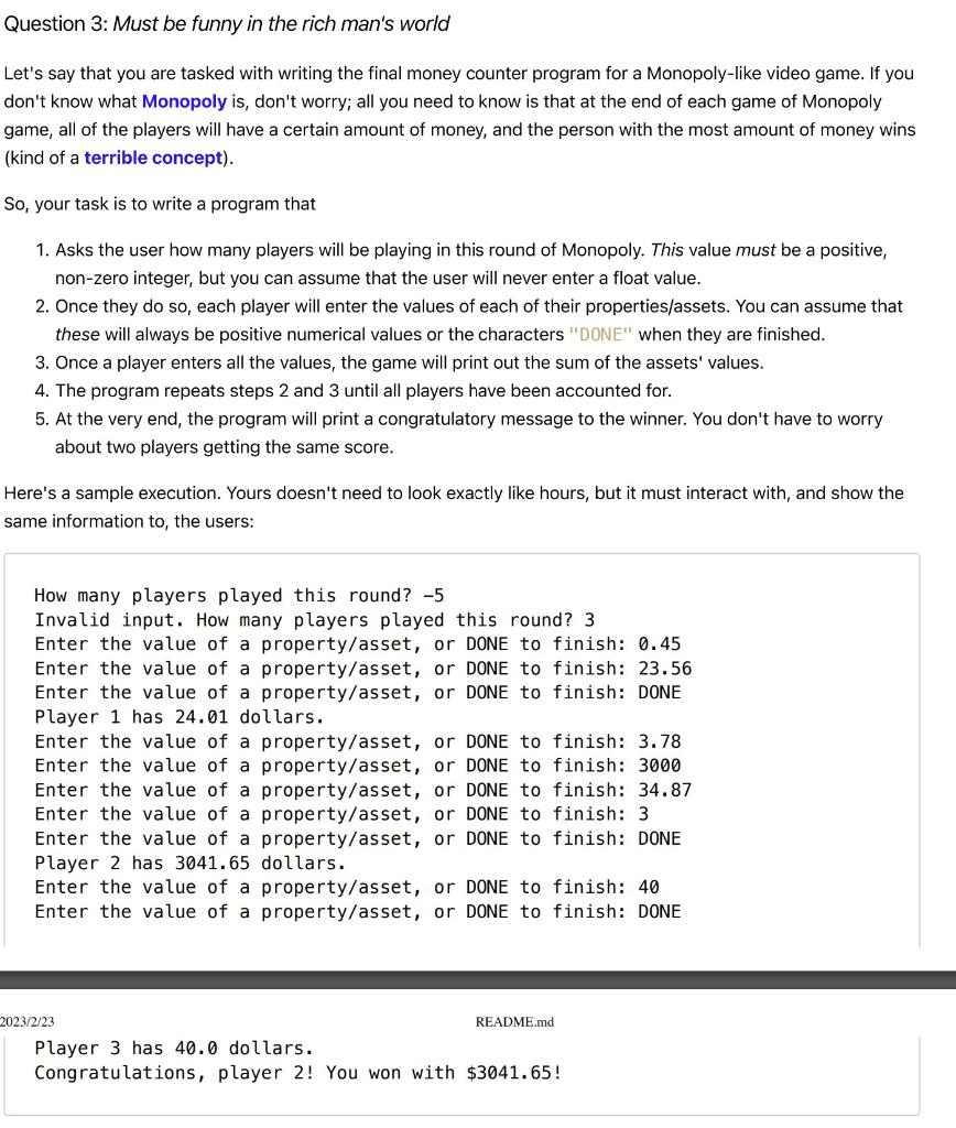 learned in class. For this specific assignment, you may use everything we