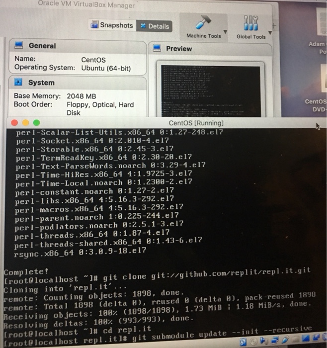 I need to do these step by step. Im stuck at installing