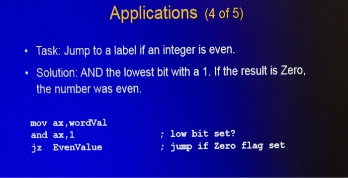  Assembly Language for x86 Processors Topic: Conditional Processing Write code that