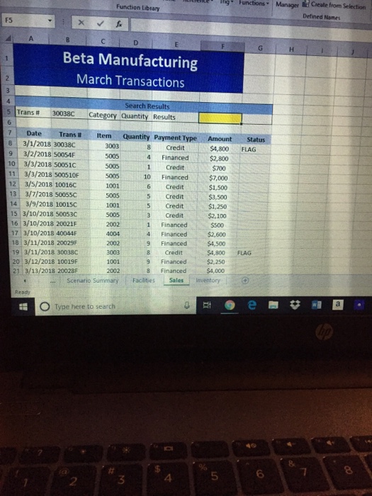  Enter a nested lookup function in cell F5 that evaluates the