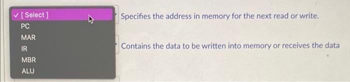 the options Question 10 2 pts Select the correct answer for each