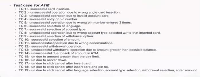 SCREEN UVOD SPEAKER EVPAD CASTE DISPENSER DEPOSIT SLOT Test Case #: Test