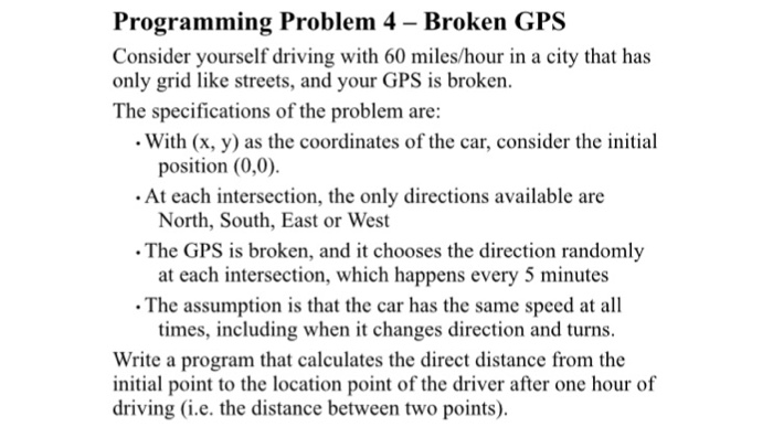  Write a java program Consider yourself driving with 60 miles/hour in