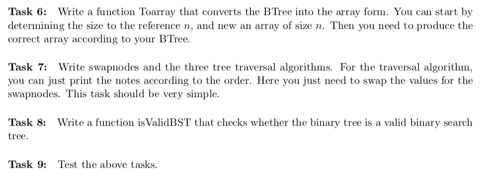 { public: int val; TNode(){} TNode(int v){val = v;} TNode * left;