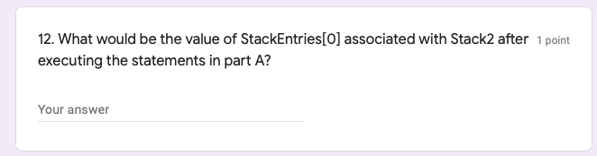 question 10. 2 points 10. What would be the value of the