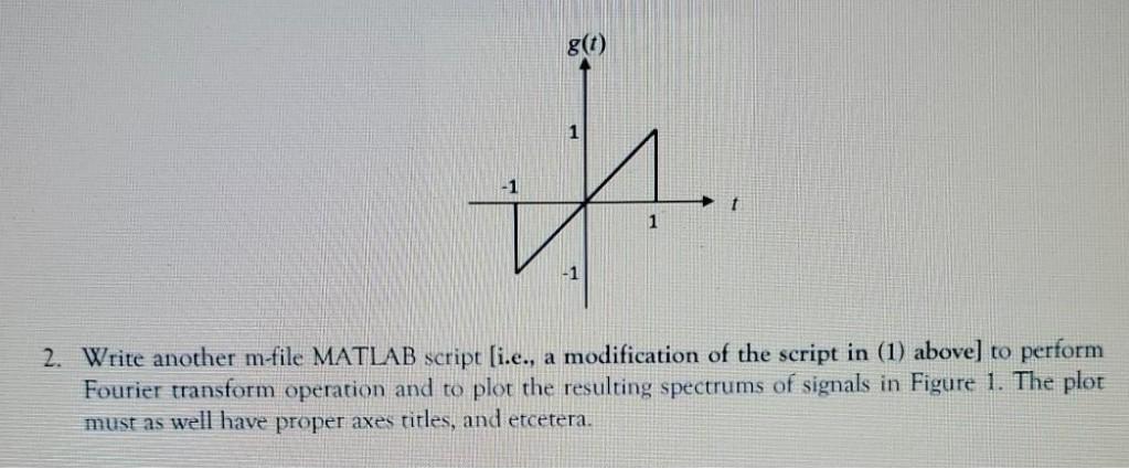 USING MATLAB. Please show codes and graph screenshot 8(0) ho -1 1