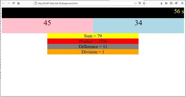 to implement given functionality. Sum Product Difference Division c c file:///D/WT Data