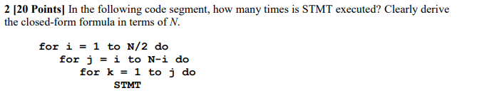  Data Structures 2 [20 Points) In the following code segment, how