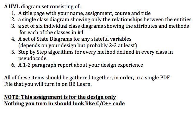 will need the following entities, plus collections for each of the entities: