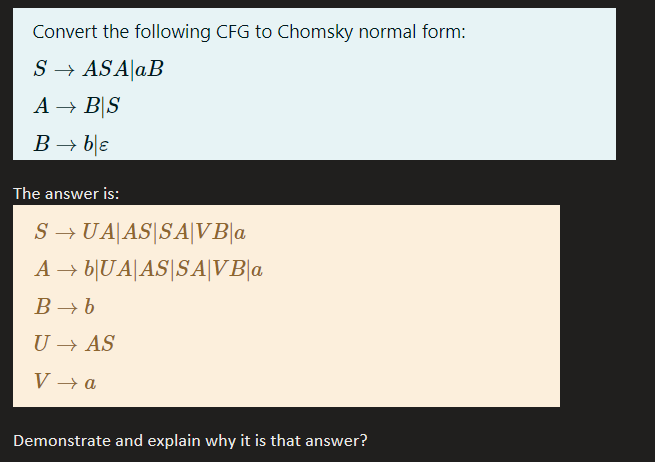  Demonstrate and explain why it is that answer? 