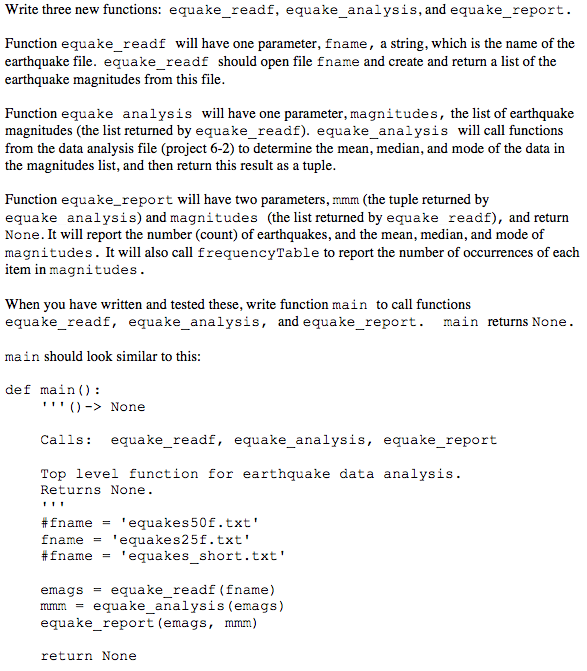 Write a function to access a file of earthquake data and create