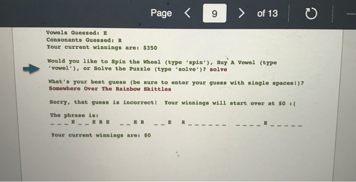 phrase or has guessed all possible letters Page of 13 zooM ZOOM+