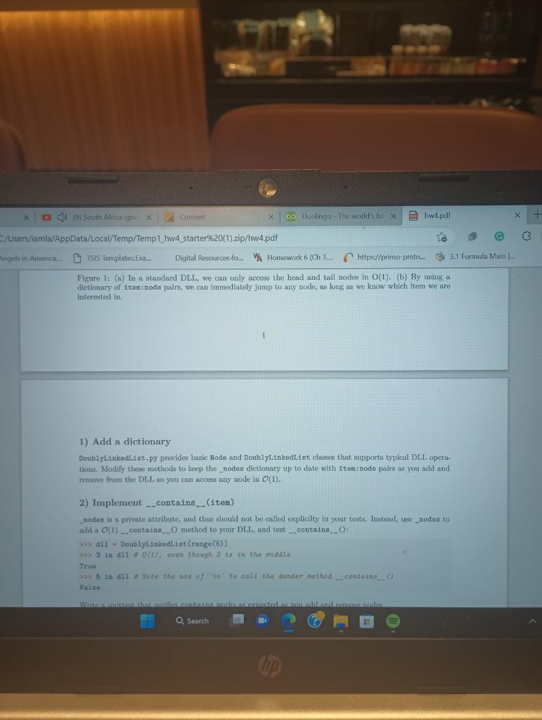 code (def add_first)? Mod 4 Homework - Enhanced DoublyLinkedList Doubly Linked Lists