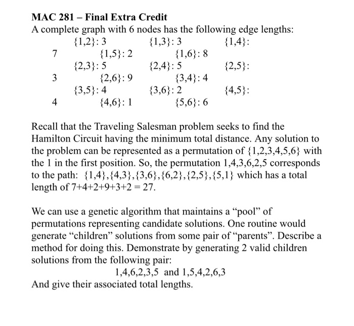  MAC 281-Final Extra Credit A complete graph with 6 nodes has