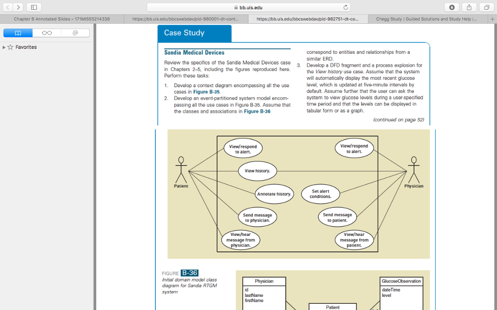 1. Develop an event-partitioned system model encompassing all the use cases in