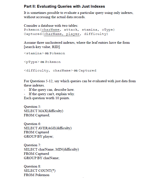 characteristics: Average seek time: 5ms Average rotational delay: 3ms Page transfer time: