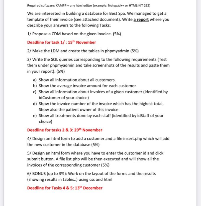  Required software: XAMPP + any html editor (example: Notepad++ or HTML-KIT