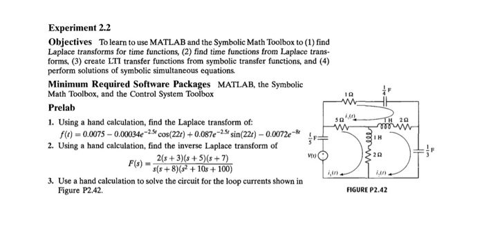  Please use MATLAB Experiment 2.2 Objectives To learn to use MATLAB