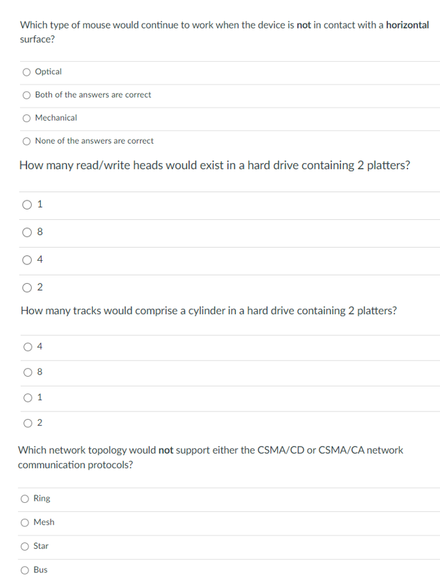 do all 4 if you can please will rate. Which type of