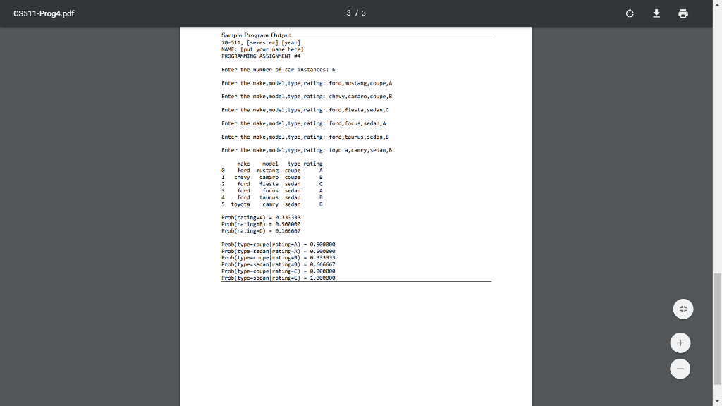 sample space, denoted by ?. Probabities are used in situations where there