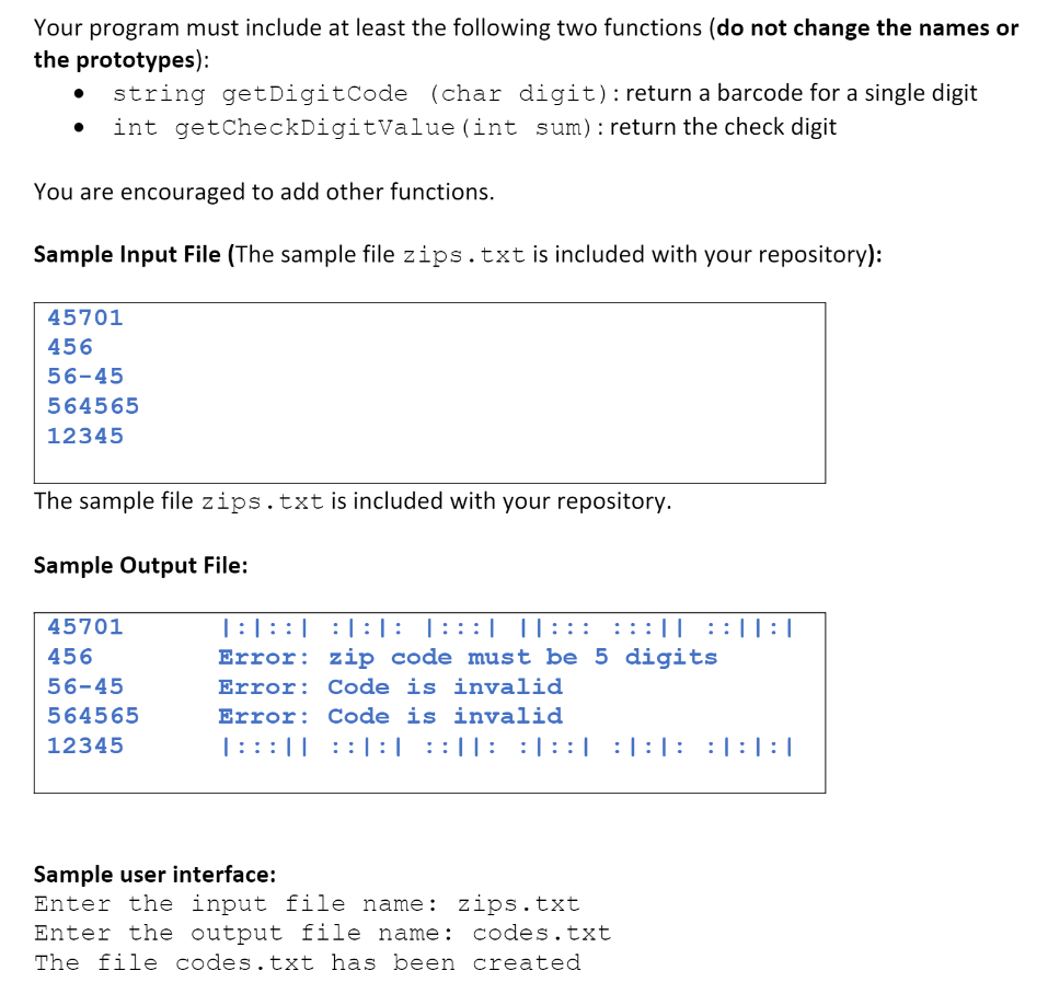 sort them quickly using machines. The machine will read the bar code