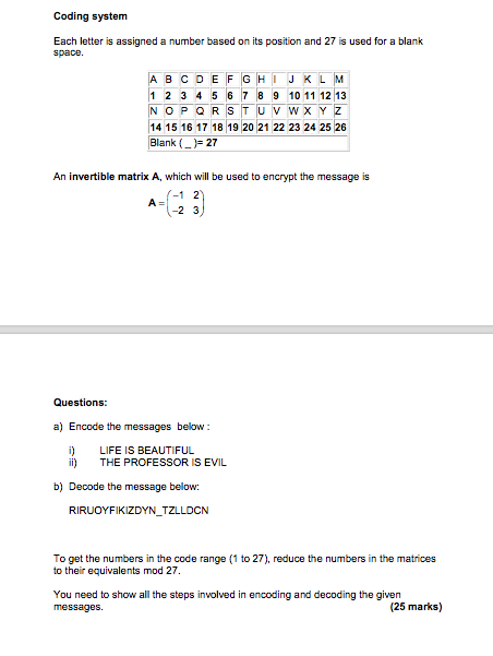 Can someone help me with Ai,Aii and b Coding system Each