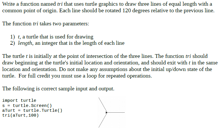 In Python question 11 A question 11b Write a function named tri