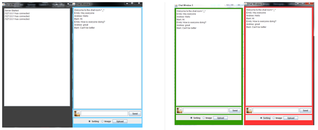 Java assignment, please answer Write a chat room application that allows multiple