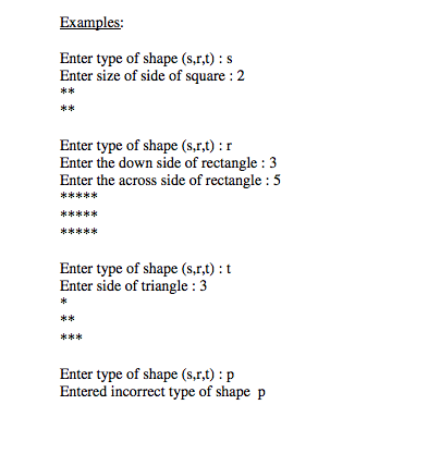 length, and draws one line of stars where the number of stars