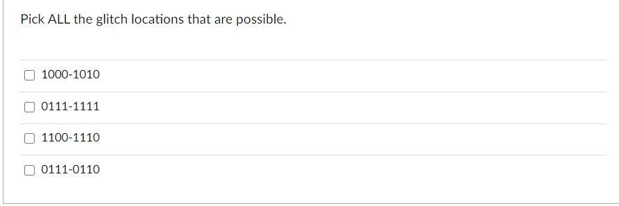 the top. Question 1 30 pts A B C D 0 0