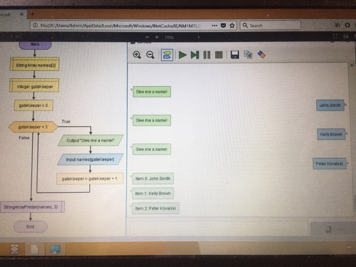 to print i 100 False Output'& isi+1 Outpur were done. Thanks End