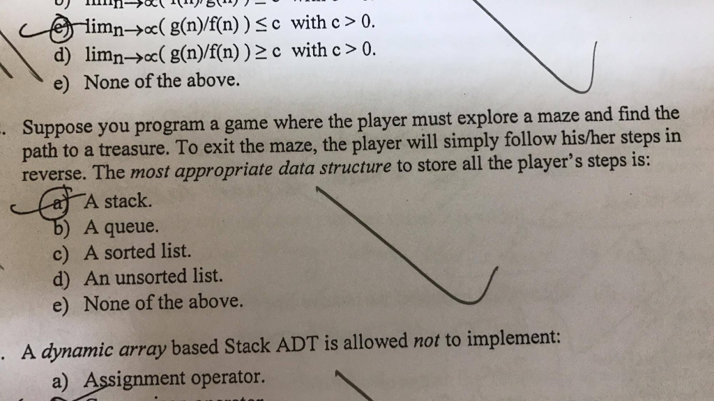 Can someone explain why is it A? It's a C++ data strucutres