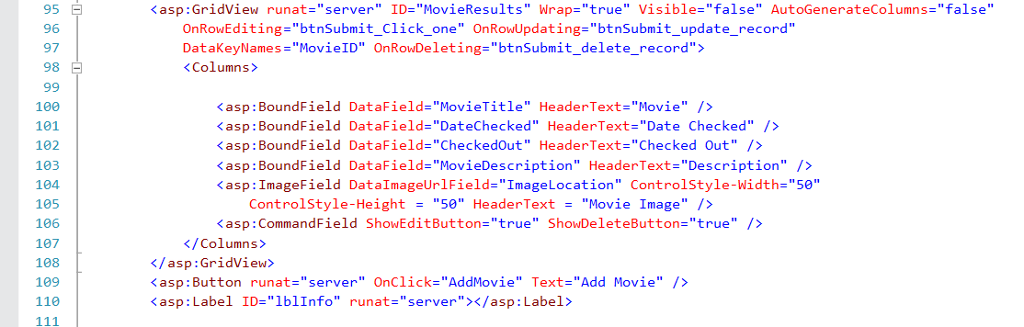ASP GridView, Why does Update affect all rows instead of a single