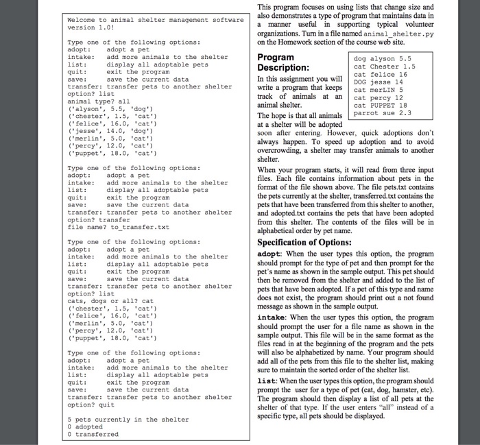 Use python write Thank you so much! pets.txt dog alyson 5.5 cat