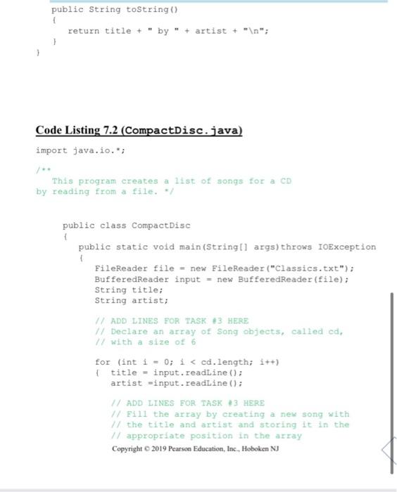 to write a sorting method Be able to use an array of