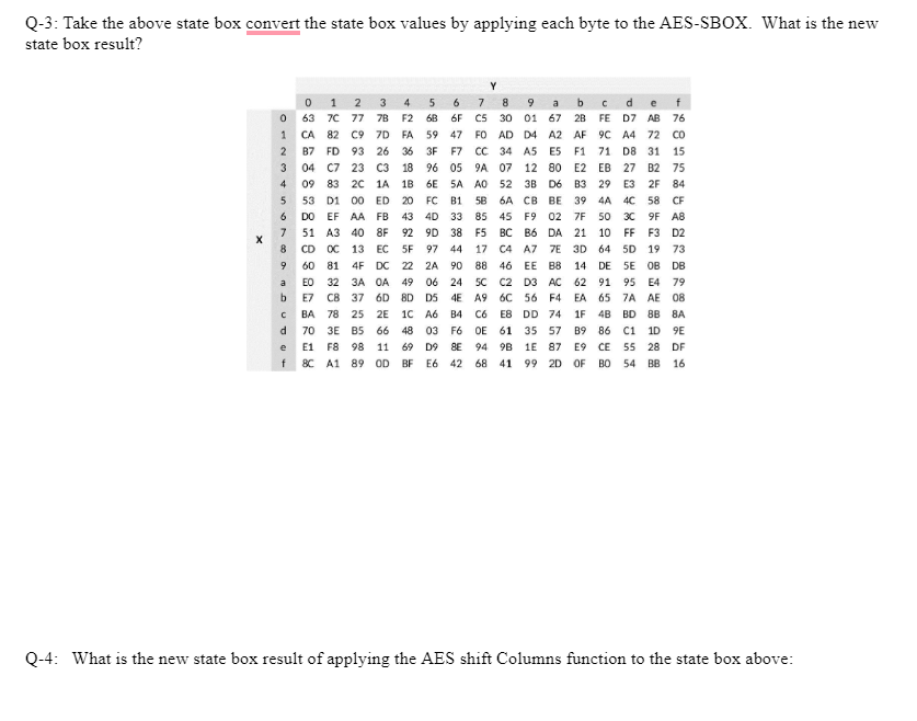  Q-3: Take the above state box convert the state box values